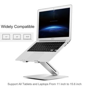 Ergonomic Adjustable Laptop Stand – Aluminum Portable Desk Riser