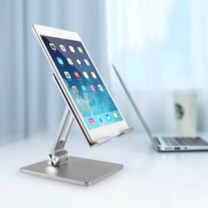 Adjustable Desktop Phone & Tablet Stand – Foldable & Portable