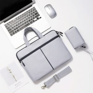 Elegant Laptop Carrying Bag with Detachable Shoulder Strap – 13" to 15.6"